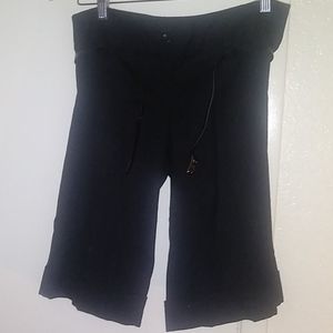 Black pants with belt